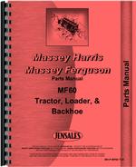 Parts Manual for Massey Ferguson 60 Tractor Loader Backhoe