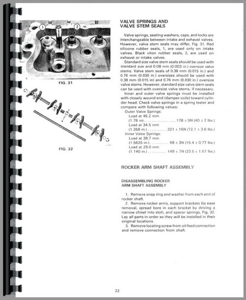 Service Manual for Massey Ferguson 60 Tractor Loader Backhoe Sample Page From Manual