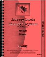 Parts Manual for Massey Ferguson 670 Tractor