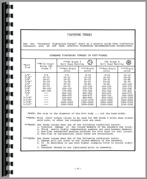 Service Manual for Massey Ferguson 70 Industrial Tractor Sample Page From Manual