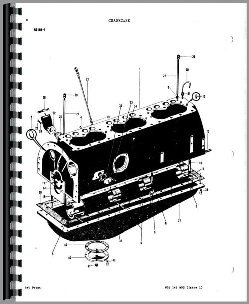 Parts Manual for Massey Ferguson 97 Tractor Sample Page From Manual