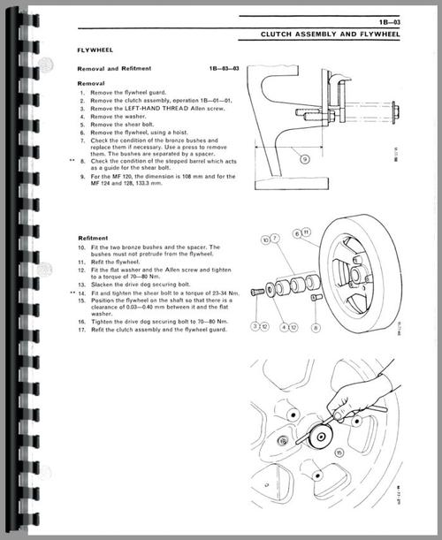 Service Manual for Massey Ferguson 128 Baler Sample Page From Manual