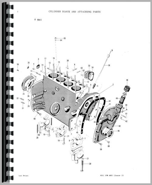 Parts Manual for Massey Ferguson 202 Tractor Sample Page From Manual