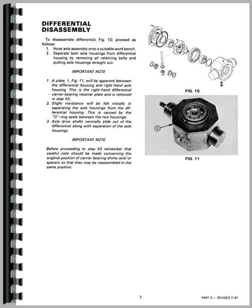 Service Manual for Massey Ferguson 205 Tractor Sample Page From Manual