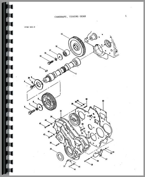 Parts Manual for Massey Ferguson 220-4 Tractor Sample Page From Manual