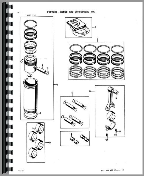 Parts Manual for Massey Ferguson 235 Tractor Sample Page From Manual