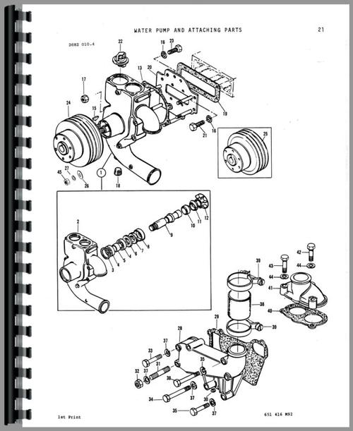 Parts Manual for Massey Ferguson 2675 Tractor Sample Page From Manual