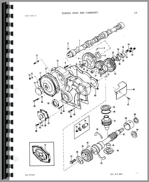 Parts Manual for Massey Ferguson 2705 Tractor Sample Page From Manual