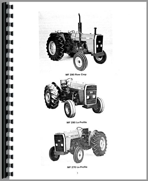 Operators Manual for Massey Ferguson 290 Tractor Sample Page From Manual
