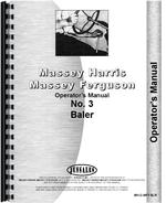 Operators Manual for Massey Ferguson 3 Baler