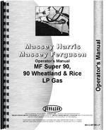 Operators Manual for Massey Ferguson Super 90 Tractor