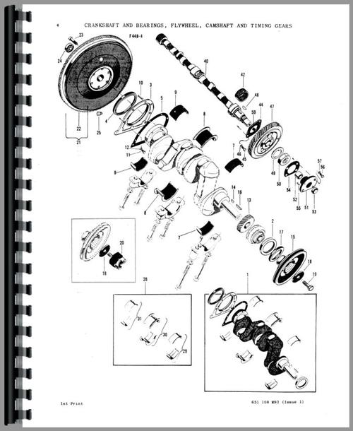 Parts Manual for Massey Ferguson Super 90 Tractor Sample Page From Manual