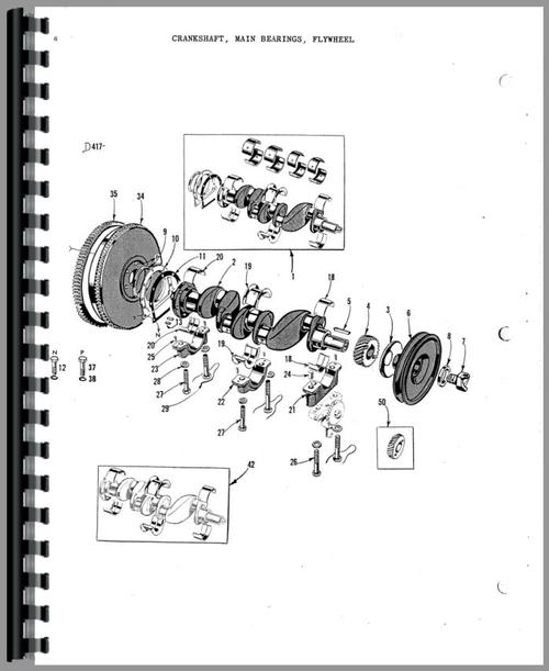 Parts Manual for Massey Harris 33 Tractor Sample Page From Manual