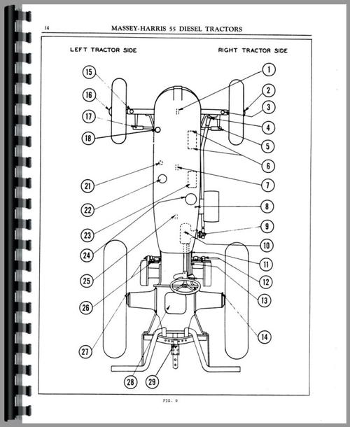 Service Manual for Massey Harris 55 Tractor Sample Page From Manual