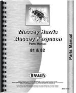 Parts Manual for Massey Harris 81 Tractor