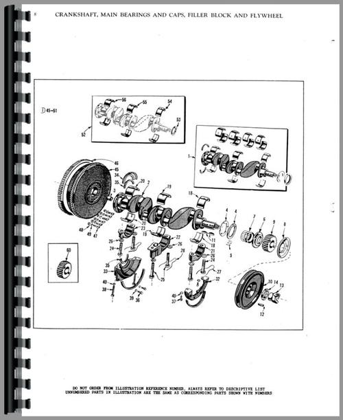 Parts Manual for Massey Harris Mustang Tractor Sample Page From Manual