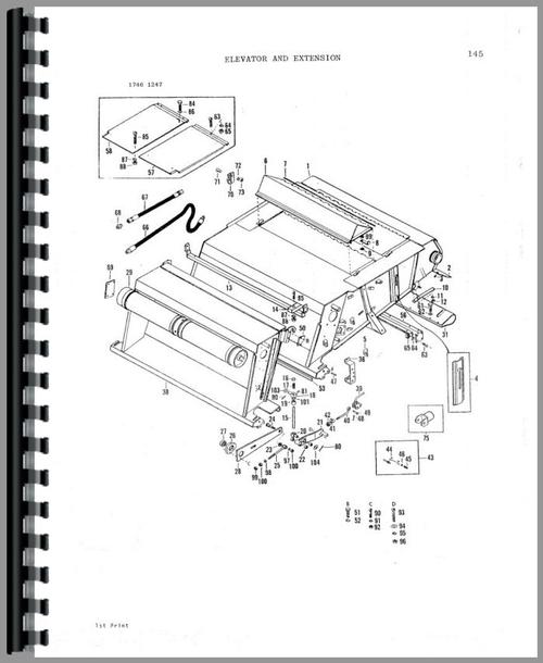 Parts Manual for Massey Ferguson 865 Combine Sample Page From Manual