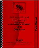 Parts Manual for Mccormick Deering 20-10 Tractor