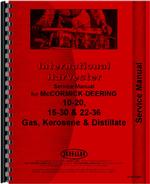 Service Manual for Mccormick Deering 22-36 Tractor