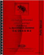 Parts Manual for Mccormick Deering O4 Tractor