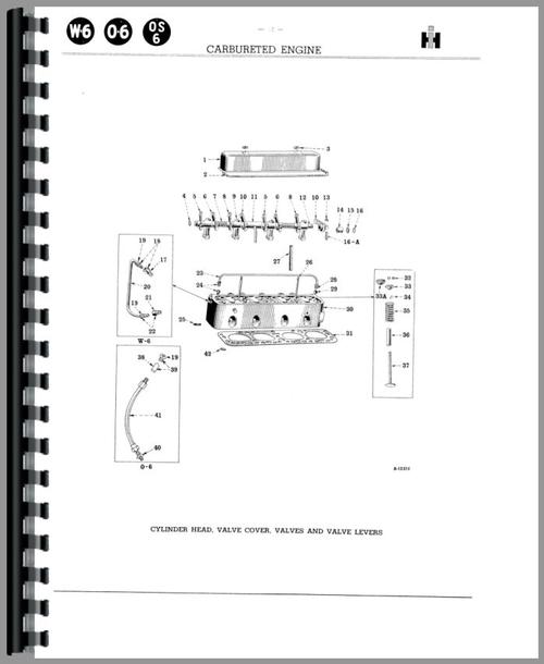 Parts Manual for Mccormick Deering OS6 Tractor Sample Page From Manual