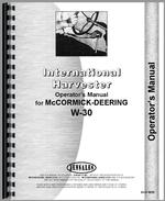 Operators Manual for Mccormick Deering W30 Tractor