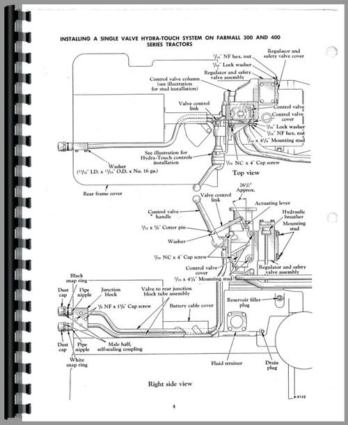 Parts Manual for Mccormick Deering W400 Tractor Sample Page From Manual