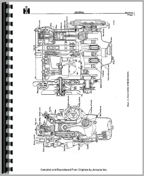 Service Manual for Mccormick Deering WD9 Tractor Engine Sample Page From Manual
