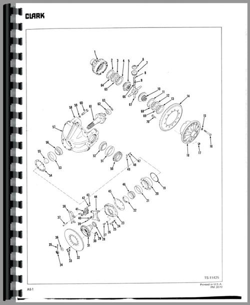 Parts Manual for Michigan 275 Wheel Loader Sample Page From Manual