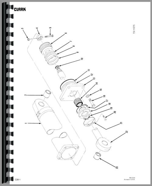 Parts Manual for Michigan 475B Wheel Loader Sample Page From Manual