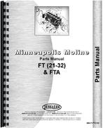 Parts Manual for Minneapolis Moline 21-32 Twin City Tractor