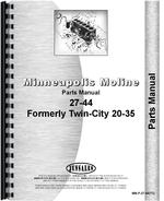 Parts Manual for Minneapolis Moline 27-44 Twin City Tractor
