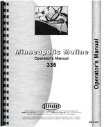 Operators Manual for Minneapolis Moline 335 Tractor