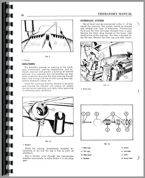 Operators Manual for Minneapolis Moline 445 Tractor Sample Page From Manual