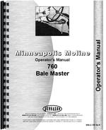 Operators Manual for Minneapolis Moline 760 Baler