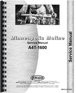 Service Manual for Minneapolis Moline A4T-1600 Tractor