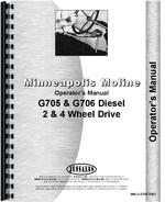 Operators Manual for Minneapolis Moline G706 Tractor