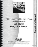 Operators Manual for Minneapolis Moline Jet Star 2 Tractor