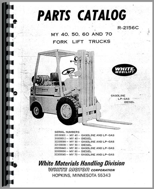 Parts Manual for Minneapolis Moline MY50 Forklift Sample Page From Manual