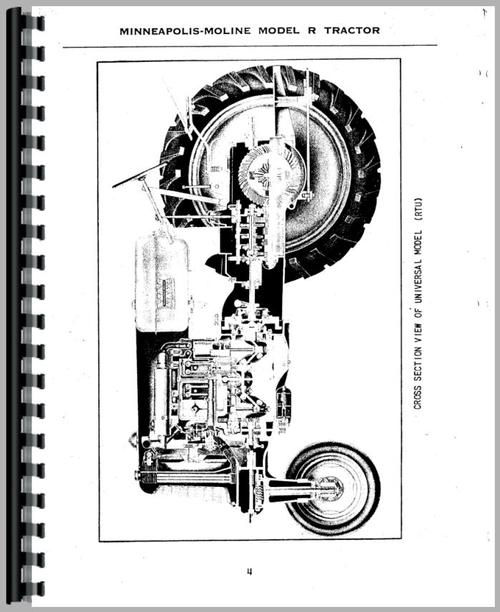 Service Manual for Minneapolis Moline R Tractor Sample Page From Manual