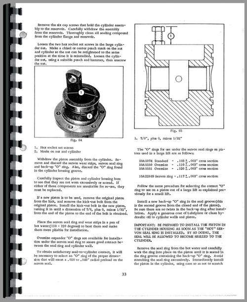 Operators Manual for Minneapolis Moline All Hydraulic Tel-O-Flow Sample Page From Manual
