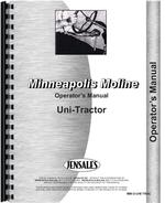 Operators Manual for Minneapolis Moline UNI Tractor
