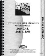 Operators Manual for Minneapolis Moline ZAU Tractor
