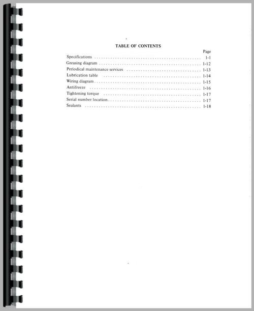 Service Manual for Mitsubishi S470 Tractor Sample Page From Manual
