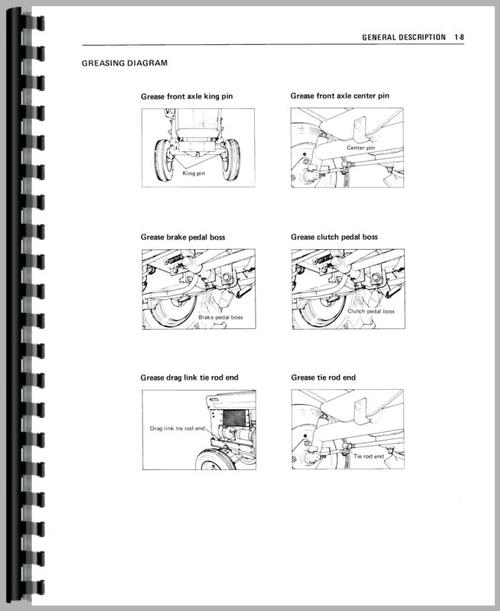 Service Manual for Mitsubishi D1300 Tractor Sample Page From Manual
