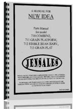 Parts Manual for New Idea 712 Edible Bean Harvester