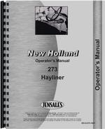 Operators Manual for New Holland 273 Baler