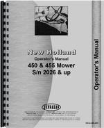 Operators Manual for New Holland 450 Sickle Bar Mower