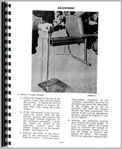Operators Manual for New Holland 450 Sickle Bar Mower Sample Page From Manual