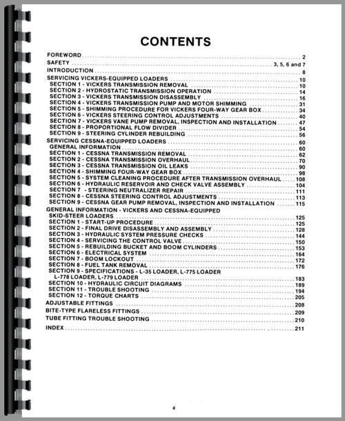 Service Manual for New Holland L775 Skid Steer Sample Page From Manual